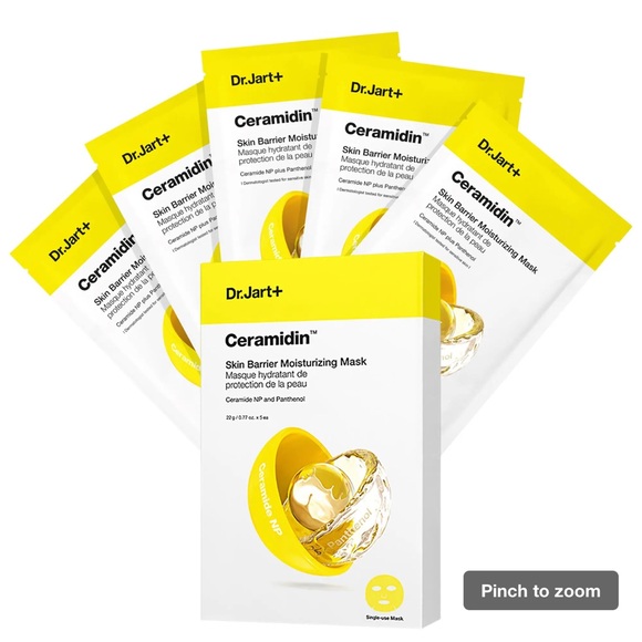 Dr. Jart+ Ceramidin Skin Barrier Moisturizing Mask 5 Pack Value Set - Picture 5 of 9